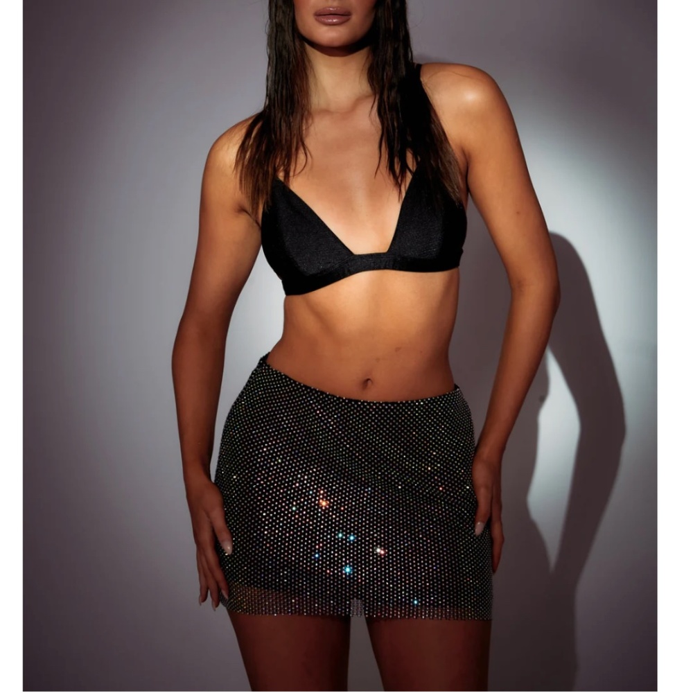 NWT; SLA The Label "ROMI DIAMANTE SKIRT" Large